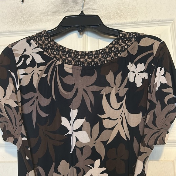 Croft & Barrow Maxi Dress Size Medium Brown - Picture 7 of 8